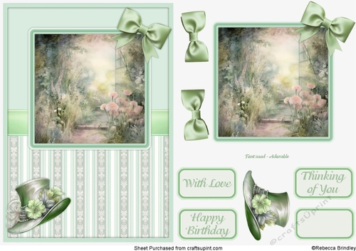 Graceful Gardens in Green - Design 04