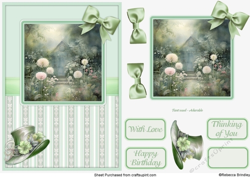 Graceful Gardens in Green - Design 05