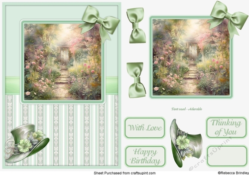 Graceful Gardens in Green - Design 06