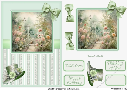 Graceful Gardens in Green - Design 07