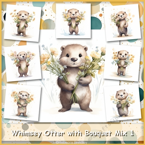 Whimsey Otter with Bouquet Mix 1