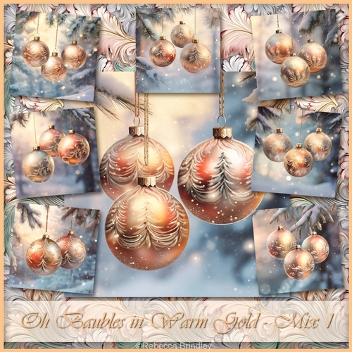 Oh Baubles in Warm Gold - Mix 1