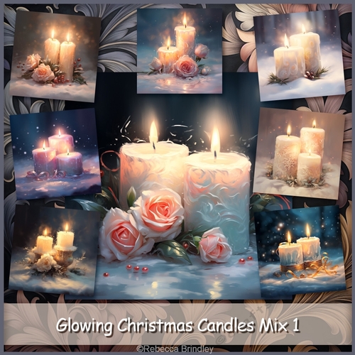 Glowing Christmas Candles Mix 1