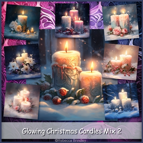 Glowing Christmas Candles Mix 2