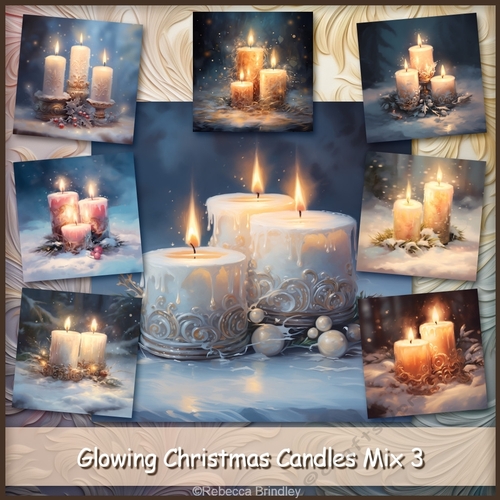 Glowing Christmas Candles Mix 3