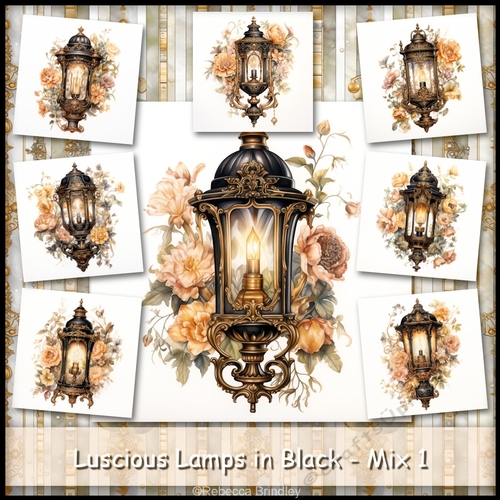 Luscious Lamps in Black - Mix 1