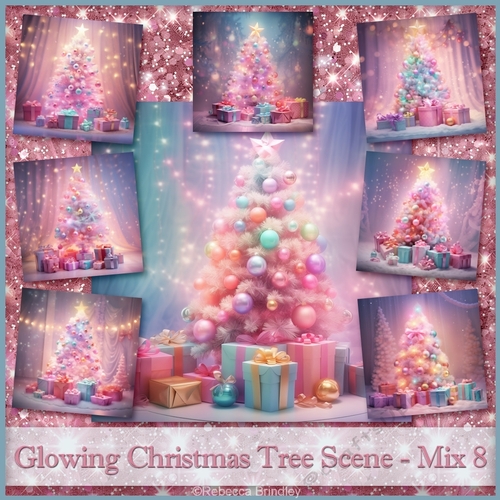 Glowing Christmas Tree Scene - Mix 8