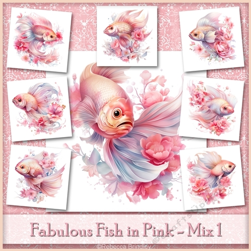 Fabulous Fish in Pink - Mix 1