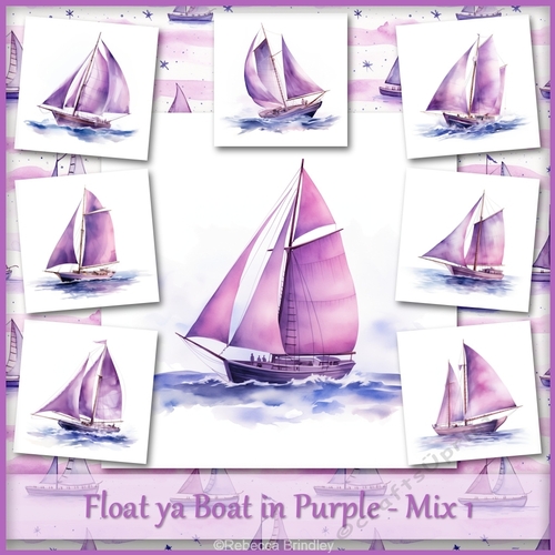 Float ya Boat in Purple - Mix 1