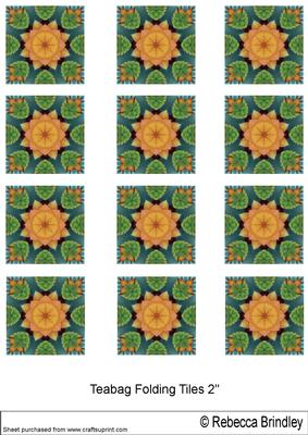 Vintage Floral Teabag Tiles Version Six