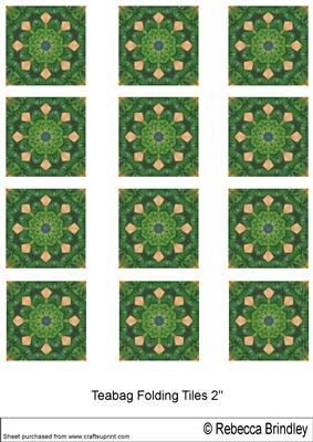 Vintage Floral Teabag Tiles Version Four