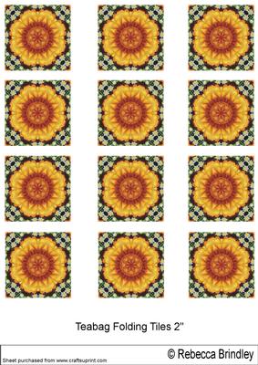 Vintage Floral Teabag Tiles Version Two