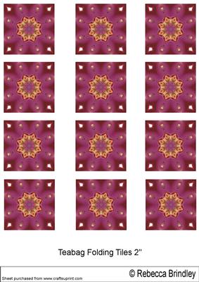 Vintage Floral Teabag Tiles Version One