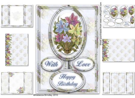Lovely Lillies Gatefold Pyramid Card Kit