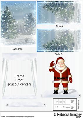 Jolly Santa Theatre Card