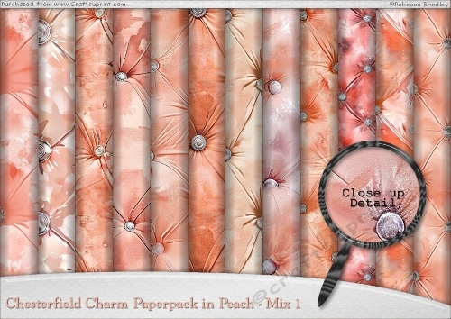 Chesterfield Charm Paperpack in Peach - Mix 1