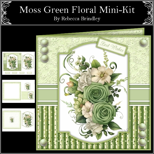 Moss Green Floral Mini-Kit