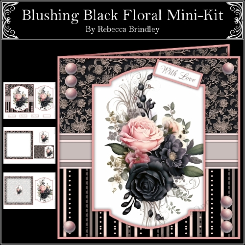 Blushing Black Floral Mini-Kit