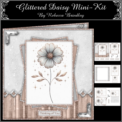 cup1399616_442 - Glittered Daisy Mini-Kit