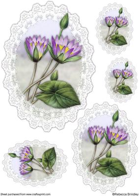 Purple Lotus Flower Toppers