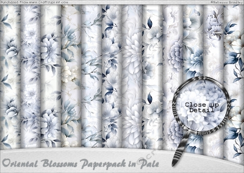 Oriental Blossoms Paperpack in Pale