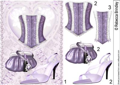 Party Night in Purple Decoupage