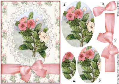 Pink and White Periwinkle Pyramid