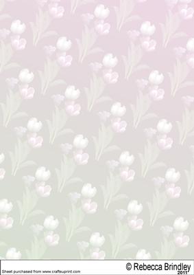 Flower Girl Backing Paper One