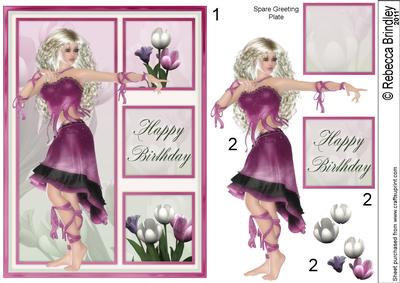 Flower Girl Decoupage