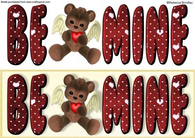 Large Dl Be Mine Valentine Cupid Bear