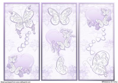 Romantic Butterflies in Lavender