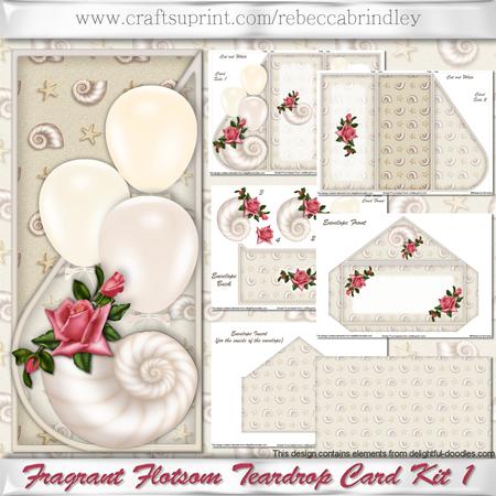 Fragrant Flotsom Teardrop Card Kit 1