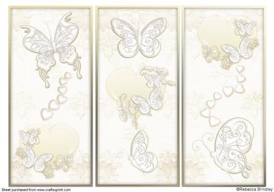 Romantic Butterflies in Honey