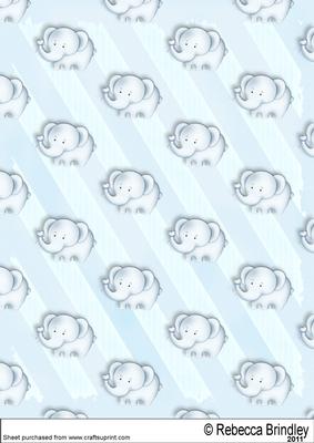 Baby Nellie in Blue Backing Paper 2