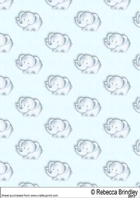 Baby Nellie in Blue Backing Paper 1