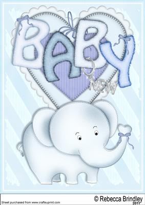 Baby Nellie in Blue A4