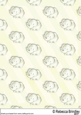 Baby Nellie in Green Backing Paper 2