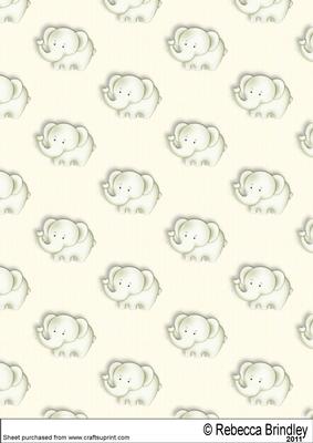 Baby Nellie in Green Backing Paper 1