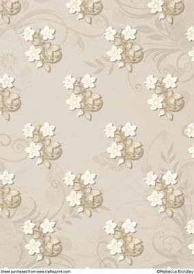 Oval Cross in Taupe Backing Paper 2