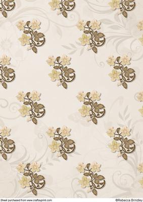 Oval Cross in Taupe Backing Paper 1