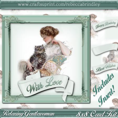 Relaxing Gentlewoman 8x8 Card Kit