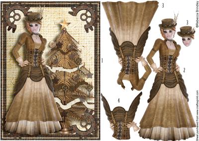 A Steampunk Christmas Decoupage