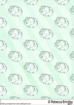 Baby Nellie in Mint Backing Paper 2