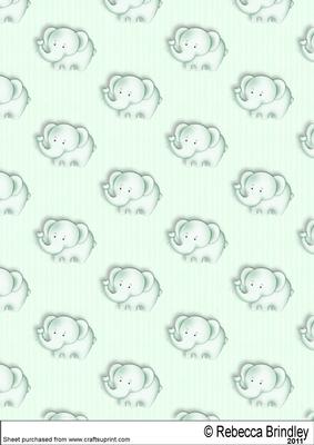 Baby Nellie in Mint Backing Paper 1