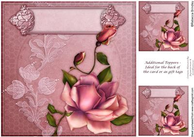 8x8 Blush Rose Card Front
