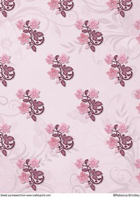 Oval Cross in Pink Backing Paper 1