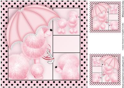 Fifi Fantastic 8x8 Card Front in Pink