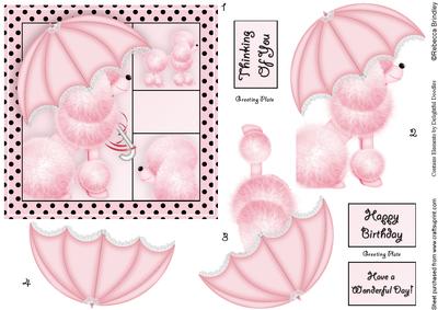 Fifi Fantastic 5x5 Decoupage in Pink