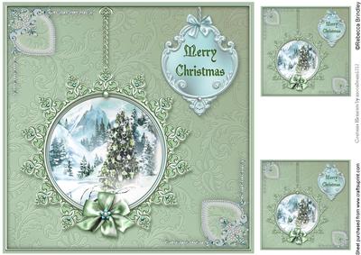 Winter Through the Looking Glass 8x8 Card Front - Mint