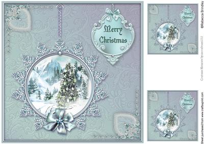 Winter Through the Looking Glass 8x8 Card Front - Ice